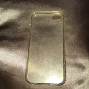 CLEAR IPHONE 5/5s/5se phone case with crystals
